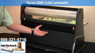 DemoXyron 2500 Cold Laminator benefits aka CoolLam ProFInish Variquest 2510 [upl. by Akissej]