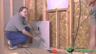 How to Run Cable Through the Wall Demonstration – Easy Home Cabling Installation – YouTube [upl. by Yrahcaz]