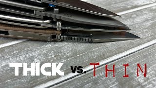 Thick Blades Vs Thin Blades Which is Better [upl. by Gnoy]