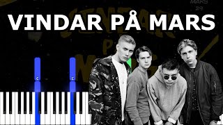 Vindar på Mars  Hov1  Piano Tutorial [upl. by Nosmoht]