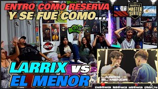 🔴COLOMBIANOS REACCIONAN a LARRIX vs EL MENOR  LA NUEVA ETAPA DEL FREESTYLE FMS INTERNACIONAL 2024 [upl. by Assetnoc93]