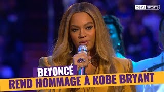 NBA  Beyoncé rend hommage à Kobe Bryant [upl. by Ialohcin]