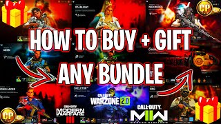 How to BUY  GIFT ANYREMOVED BUNDLES in Warzone 2MW3MW2 [upl. by Osicnarf]