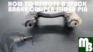 Brake Caliper Pin Rusted Stuck  Heat n Beat Fix [upl. by Vikki261]