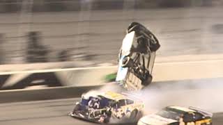 Slow motion video shows Ryan Newmans violent crash at the Daytona 500 [upl. by Gesner]