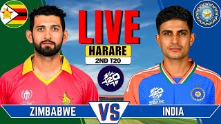 IND vs ZIM Live Match  Live Score amp Commentary  INDIA vs ZIMBABWE 2nd T20 Match Live [upl. by Namreh]