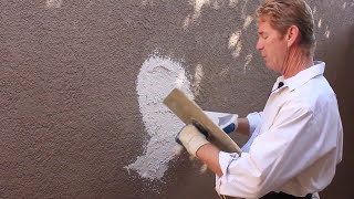 Stucco finish peeling fix with acrylic stucco [upl. by Jody877]