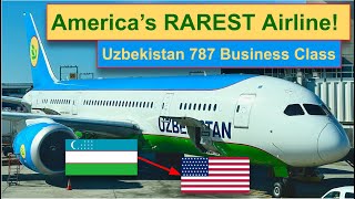 Flying America’s RAREST Airline in BUSINESS CLASS from Uzbekistan [upl. by Goodman573]