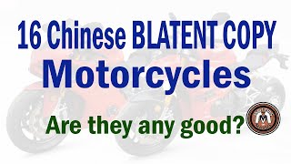 16 Chinese BLATANT COPY Motorcycles Are they any good [upl. by Faxen607]