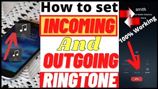 How To Set Incoming And Outgoing Ringtone In 2021  incoming call ringtone kaise set kare [upl. by Nerin38]