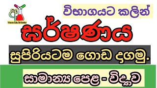 ඝර්ෂණය මුල සිට සුපිරියටම ගොඩදාගමු  OL science  2023 ol  science in sinhala  garshanaya [upl. by Hareehahs]