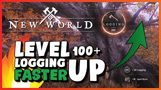 🪓 How to LEVEL UP your logging skill FASTER Terrawolf  New World Guide [upl. by New]