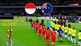 INDONESIA vs AUSTRALIA  FIFA World Cup 2026™ Qualifiers  Full Match  Realistic PES Gameplay [upl. by Nirot125]