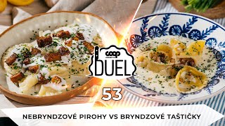 DUEL 53 Nebryndzové pirohy vs Bryndzové taštičky INetradičné recepty COOP Jednoty [upl. by Danice255]