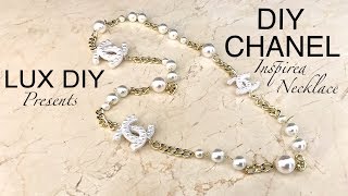 DIY Chanel Pearl Necklace  Easy How to Jewelry Making Tutorial [upl. by Niggem]