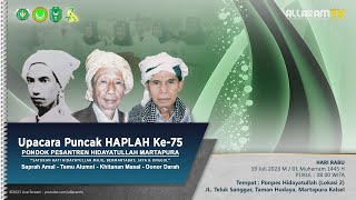 Upacara Puncak Haplah Ke75 Ponpes Hidayatullah Martapura  Rabu 18072023 [upl. by Eiuqram]