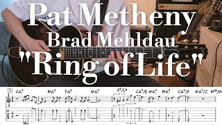 Pat Metheny  Brad Mehldau quotRing of Lifequot TAB譜  Jazz Guitar [upl. by Nilrev17]