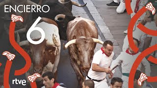 SEXTO ENCIERRO de San Fermín 2022  Toros de Jandilla [upl. by Anais679]