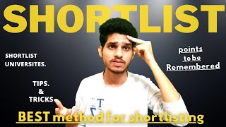 How to Shortlist Universities  తెలుగు  MS in ABROAD  POINTS TO REMEMBER BEFORE APPLYING FOR MS [upl. by Yerg]