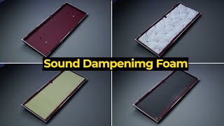 Keyboard Sound Dampening Foam Comparison  흡음재 비교 [upl. by Smalley]