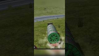 TOE3  overloaded truck slid off the curb quàngmaster topgame [upl. by Ellenhoj]