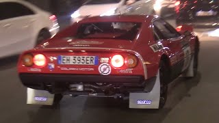 Rallye Montecarlo Historique 2024 Start From Milan Ferrari 308 GTB Lancia Stratos HF amp More [upl. by Hardman]