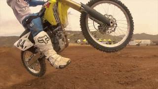 2013 Suzuki RMZ 450 First Ride [upl. by Ahsikym]