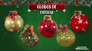 Globos de esferas navideñas [upl. by Pare519]