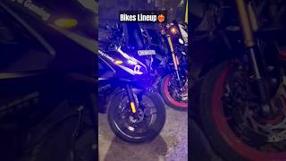 BIKES LINEUP 🔥 shorts youtubeshorts riders [upl. by Yetta]