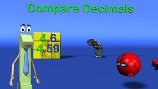 Comparing Decimals  4th Grade Mage Math Video [upl. by Attesor]