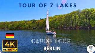 Tour of 7 Lakes  Cruise Tour  Wannsee  Potsdam  Berlin  Summer  4K  UltraHD [upl. by Akehsar]