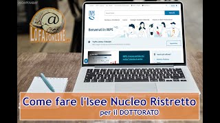 Come fare lIsee Dottorato Nucleo Ristretto Online [upl. by Gawen]