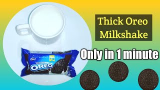 🍪Easy Oreo Milkshake in 1 minutehow to make oreo shake at homeOreo Milkshake [upl. by Einaled]