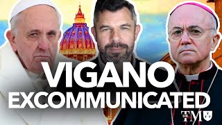 POPE FRANCIS EXCOMMUNICATES VIGANO What happens next Dr Taylor Marshall 1106 [upl. by Salomo447]