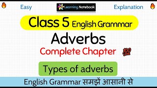 Class 5 Adverbs  Class 5 English grammar adverbs [upl. by Ardnoyek]