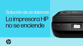 Cómo reparar su impresora HP cuando no enciende  HP Printers  HP Support [upl. by Yate]