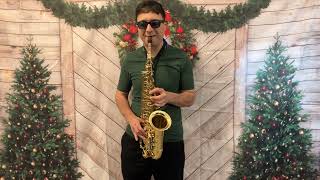 Christmas Carol The First Noel On Alto Saxophone [upl. by Auhs]