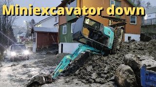 Miniexcavator accident recovery [upl. by Nyrhtak112]