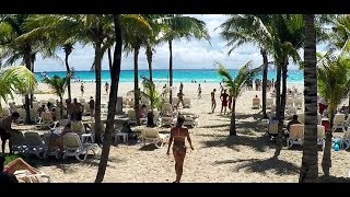 Riu Playacar Playa Del Carmen Riviera Maya Mexico from Lobby to the beach [upl. by Lamonica]