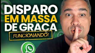 DISPARO EM MASSA NO WHATSAPP DE GRAÇA 2024 Para iniciantes [upl. by Nawrocki603]