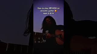 HOW TO PLAY “NEVADA” by SEMATARY amp GHOST MOUNTAIN ON ACOUSTIC GUITAR sematary hauntedmound [upl. by Ahseekan]