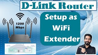 How to Setup D Link DIR 825 Router as WiFi Wireless Repeater in Hindi  WiFi Range Extender [upl. by Nail]