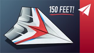 How to Make a SUPER EASY Paper Airplane that Flies Over 150 Feet — Liberty Airsled Glider [upl. by Adlev]