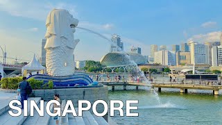 Singapore Marina Bay Sands Walking Tour 4K 🇸🇬 [upl. by Alyhc35]