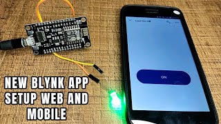 How to set up the new Blynk app step by step  Nodemcu ESP8266 with Blynk app  how to light led [upl. by Halliday]