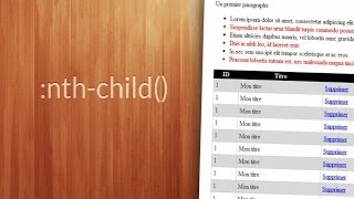 Tutoriel CSS  Le sélecteur nthchild [upl. by Petronia]