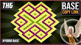 New BEST TH6 WARTROPHYdefense Base 2018 COC Town Hall 6 War Base Design  Clash of Clans [upl. by Aynekal]