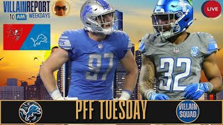 PFF Tuesday Lions Villain Report September 17th [upl. by Amerd]