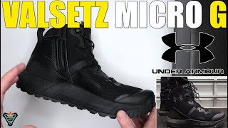 Under Armour Micro G Valsetz Mid Side Zip Review Under Armour Tactical Boots Review [upl. by Tnaryb901]