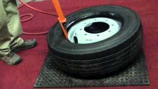 PneuTek Impact Demounter on 195quot Tire [upl. by Anirak]